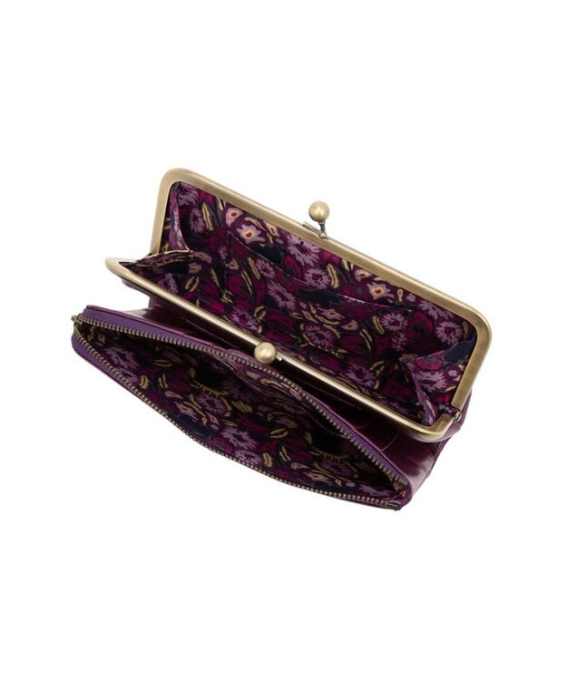 ANNA SUI マチルダ 二つ折り口金長財布 ワイン