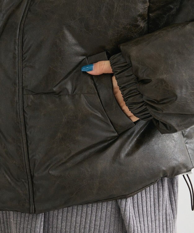 Green Parks ・ｓｗｉｎｇ　ｂｙ　ビンテージソフトレザーブルゾ Brown