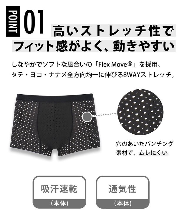 CW-X 【MEN】 CW-X スポーツショーツ 【3Dフィットパンチングショーツ】 ショート丈 高いストレッチ性 立体パターン設計 ムレにくい(本体) メンズ HSO130 /ワコール ブラック