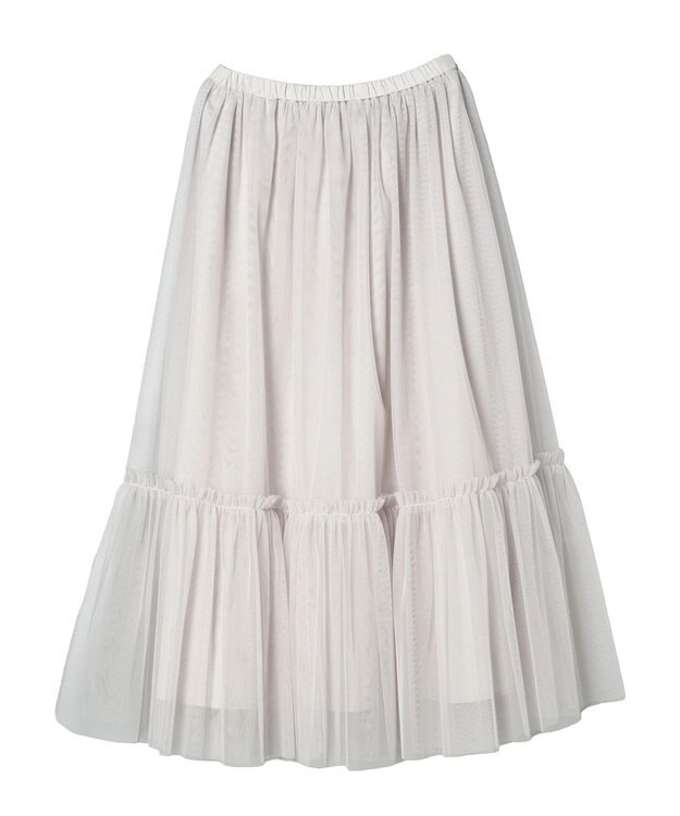 AMERICAN HOLIC ティアードチュールスカート Light Gray