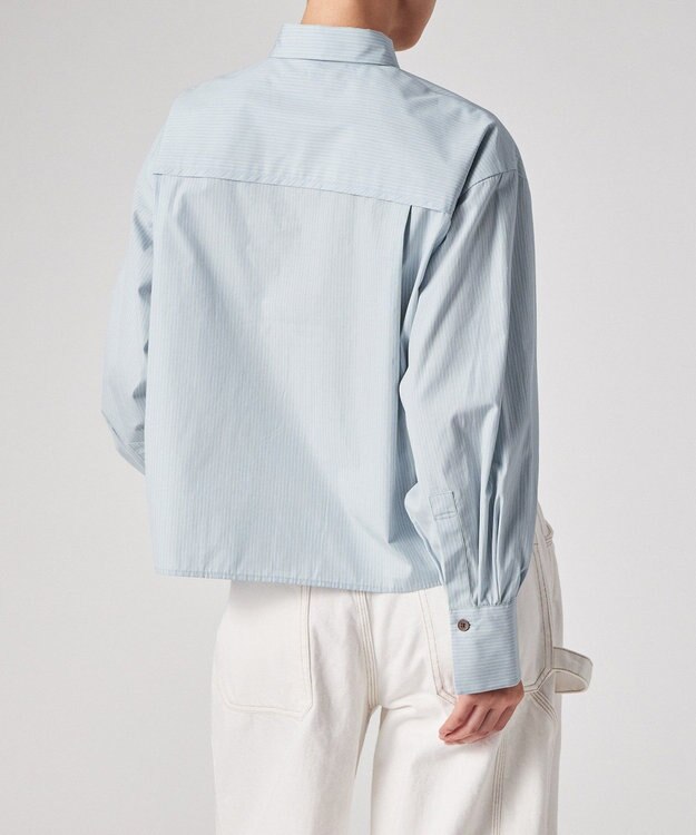 Paul Smith ラッキーチャームボタン ストライプ シャツ ライトグリーン