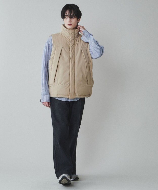 WEGO SORONA（R）　ミリタリーパテッドベスト ベージュ