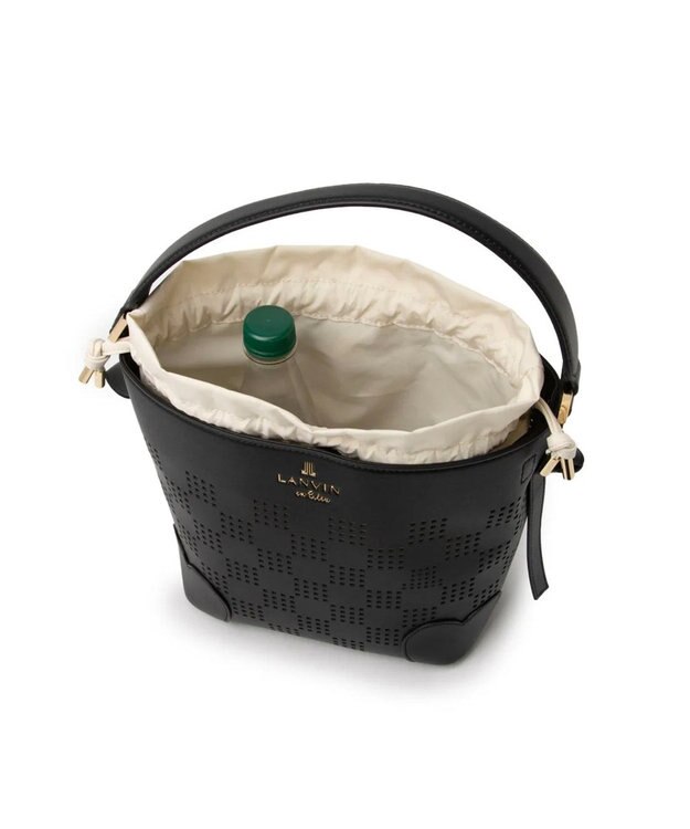 LANVIN en Bleu ペルフォレ 2wayバッグ ブラック