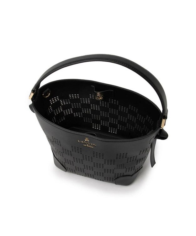 LANVIN en Bleu ペルフォレ 2wayバッグ ブラック