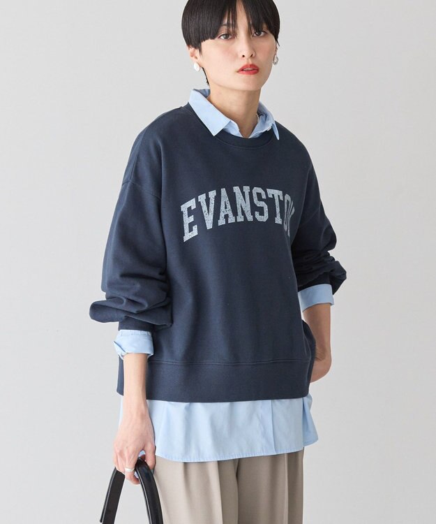 AMERICAN HOLIC ＥＶＡＮＳＴＯＮ　ミニ裏毛プルオーバー Navy