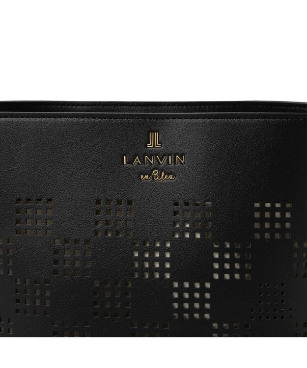 LANVIN en Bleu ペルフォレ 2wayバッグ ブラック