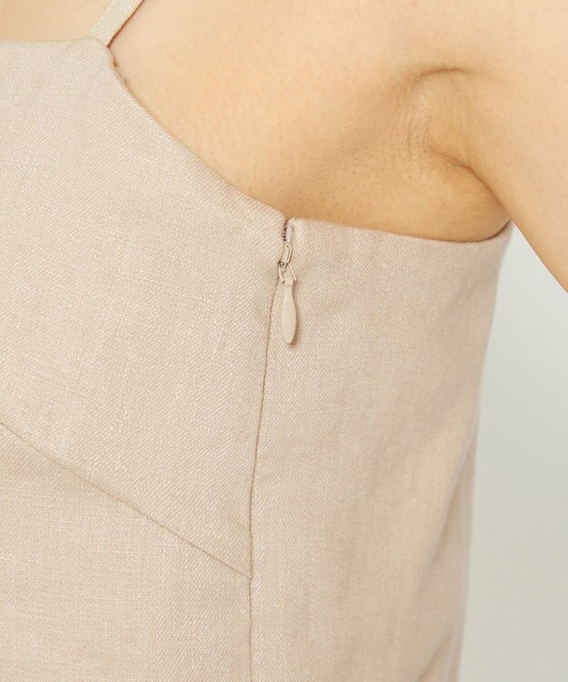 uncrave 【5周年企画・手洗い可】ライト リネン オールインワン（uncrave STANDARD） ベージュ