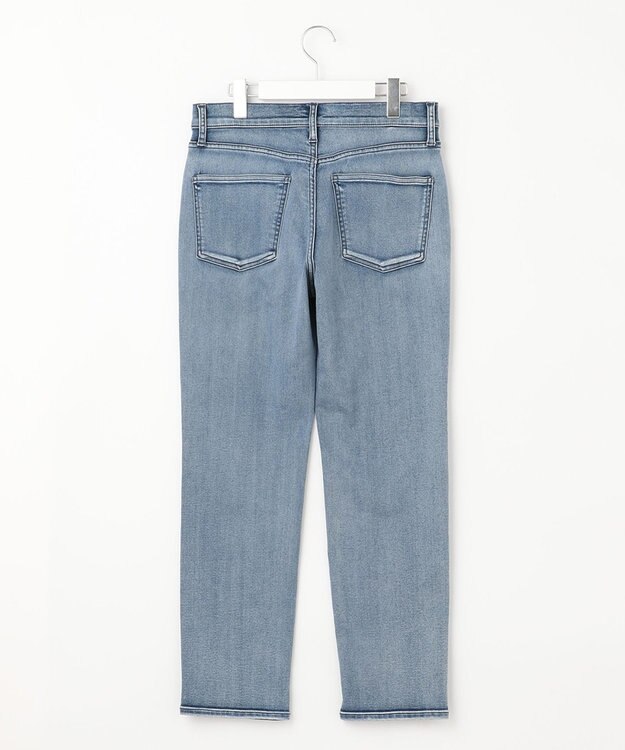 自由区 【WEB限定/洗える】ベビースキンデニム ストレートデニム スカイブルー系