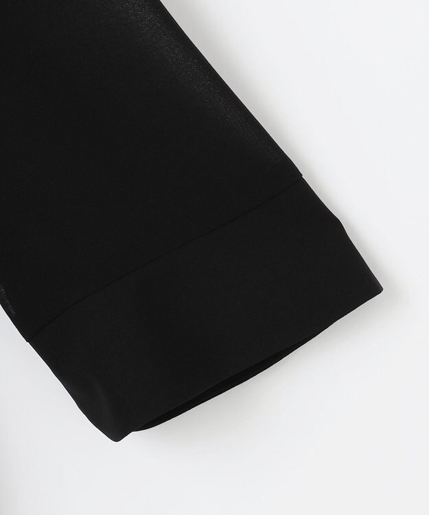 自由区 FORMAL 【洗える/着心地楽々】セオプラスエス ウォッシャブル ワンピース ブラック系