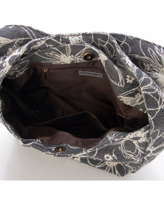 UNBILLION カシュカシュ cache cache / フラワー＆アニマル柄ワンハンドルバッグ GY