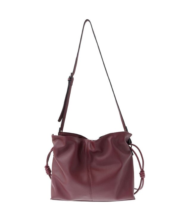 YECCA VECCA 【CLASSY.掲載】2wayチェーンギャザーバッグ Bordeaux