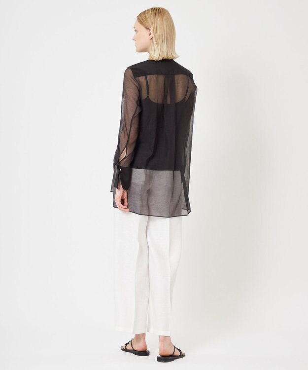 BEIGE， 【WEB限定】SAPHIR / シアーブラウス Black