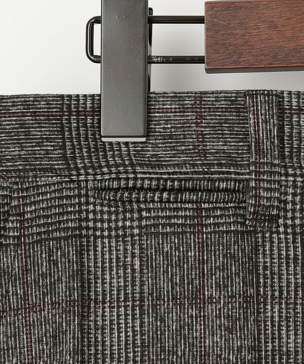 JOSEPH ABBOUD 【ストレッチ】フランネルジャージ パンツ ダークブラウン系4