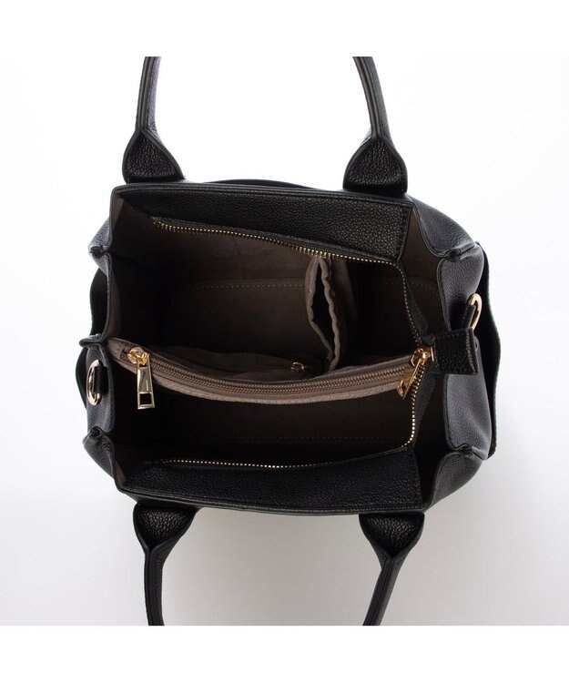 UNBILLION カシュカシュ cachecache / 6ポケットパーテーション2wayトート ブラック