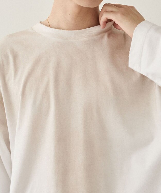 WEGO ルーズスプレーT（長袖） オフホワイト