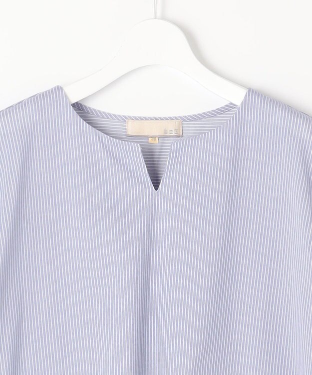 自由区 【WEB限定・洗える・XSサイズあり】トリコットジャージー カットソー スカイブルー系1