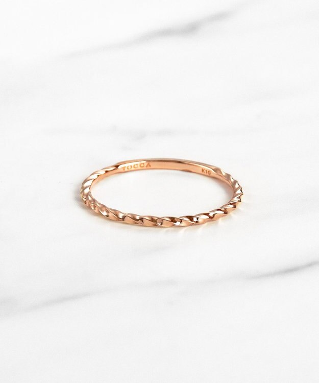 TOCCA 【WEB限定】LEGAME RING K10 指輪 ピンクゴールド系
