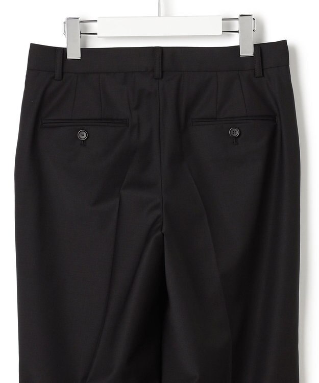 23区 L 【セットアップ着用】ファインネスウール テーパード パンツ ブラック系