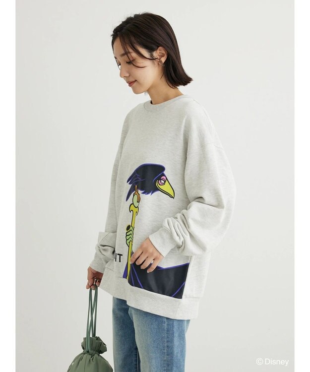 Green Parks Villains／フロントアート裏毛プルオーバー Oatmeal