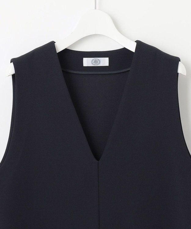 J.PRESS LADIES 【WEB限定】ジョーゼットジャージー ベスト ネイビー系