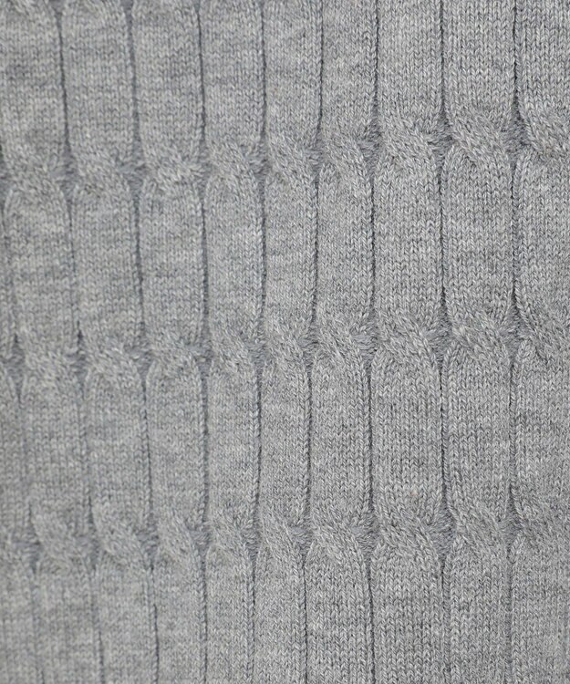 AMERICAN HOLIC 【2WAY】金ボタン衿付きケーブルプルオーバー Gray Mixture