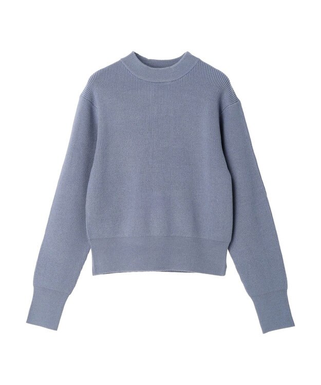 earth music&ecology アンチピリングハイネックプルオーバー Blue