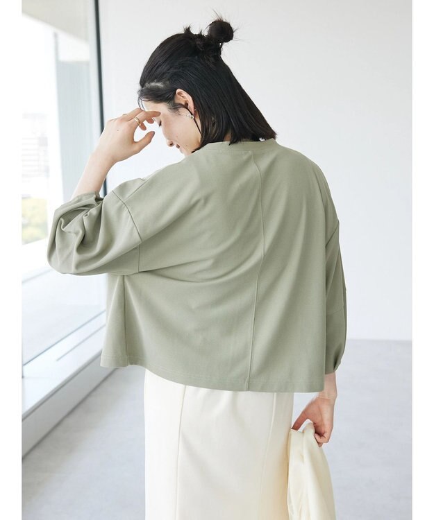 CRAFT STANDARD BOUTIQUE ランタン袖カーディガン Khaki