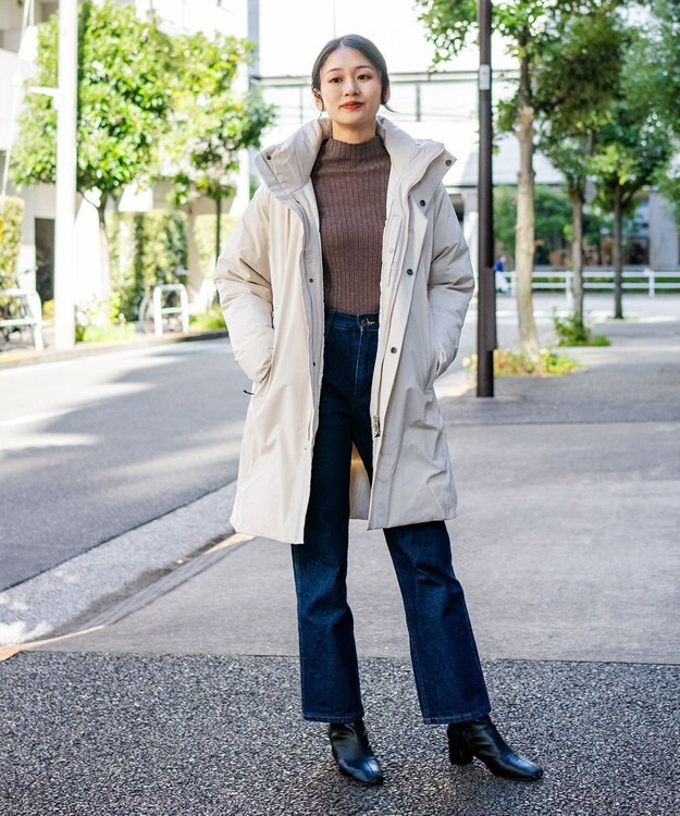 F/ACSION YUKIZURI ダウンコート GREIGE