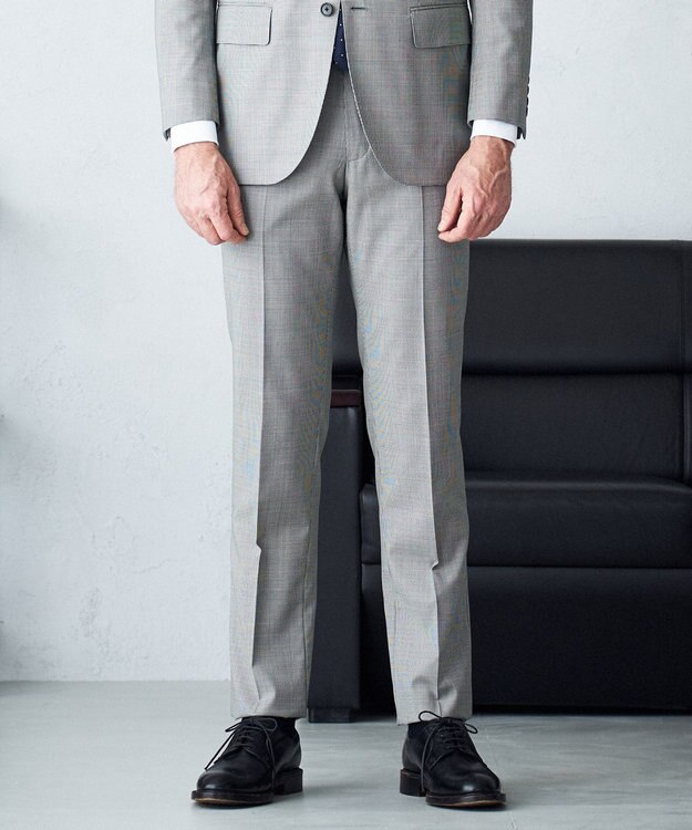 J.PRESS MEN 【J.PRESS MOVING】REDA ACTIVEマイクロハウンドトゥース スラックス ブラック系8