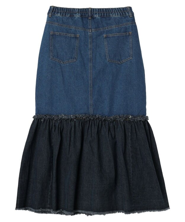 Green Parks ・Ｄｏｕｂｌｅ　Ｆｌａｇｓ　キリカエデニムスカート Dark Indigo