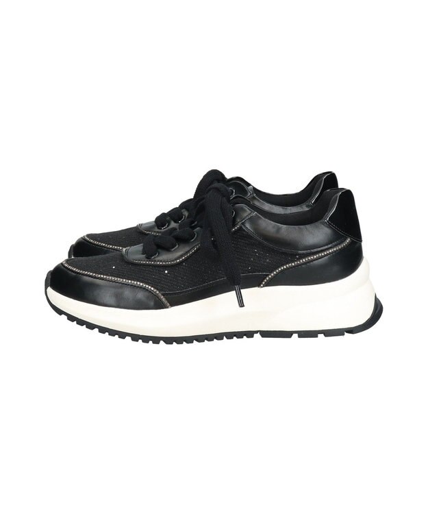 Bridget Birkin 【Bridget Birkin】ビジューレーンコンビスニーカー ブラックコンビ