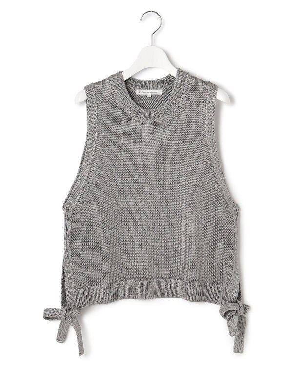 23区 【洗える】ブライトリリーヤーン ニット ベスト グレー系