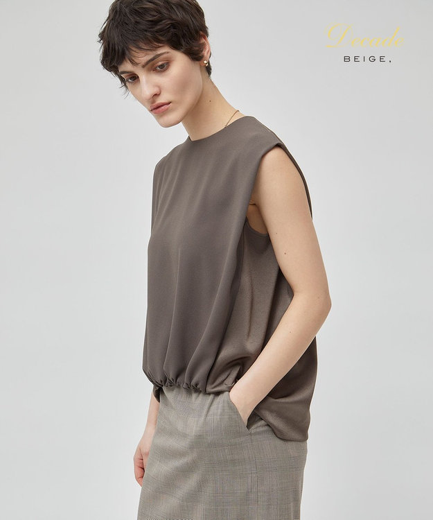 洗える】CINDY / ノースリーブブラウス / BEIGE, | ファッション