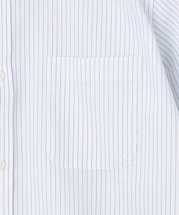 GOTAIRIKU 春夏向け【形態安定】SUMMERPREMIUMPLEATS_スナップダウン 半袖ドレスシャツ ネイビー系1