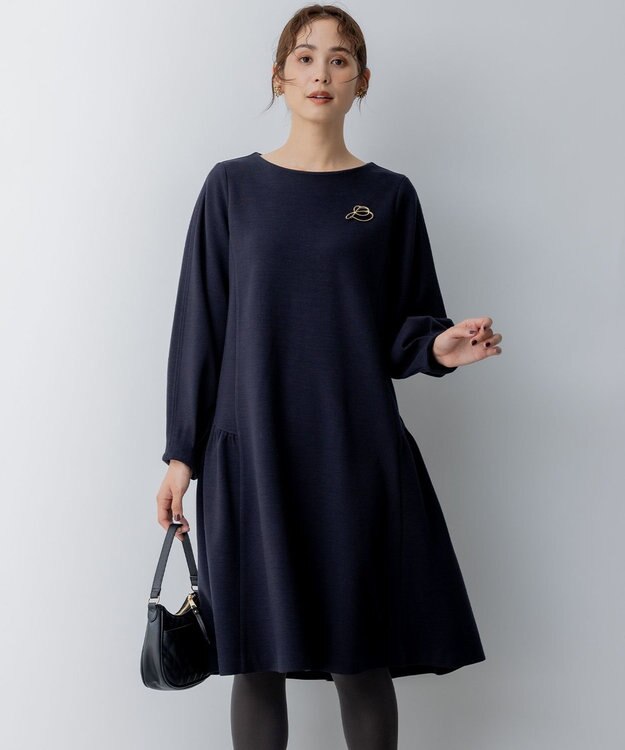 組曲 【WEB限定】ティアードリトルワンピース ネイビー系