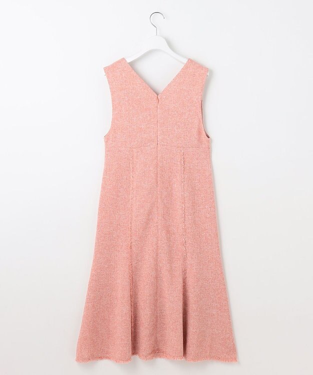 Feroux 【洗える】春ツイード ジャンパースカート ピンク系1