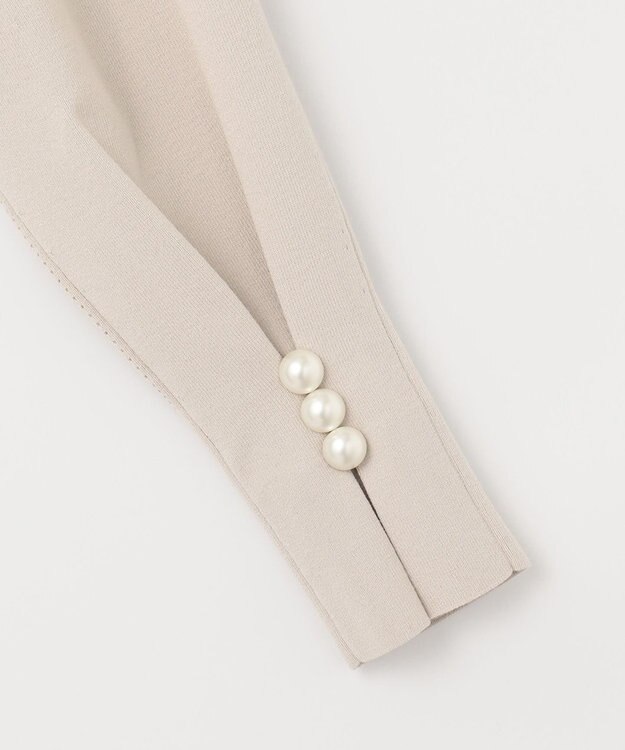 自由区 L 【洗える/セット可】レーヨンポリエステルスムース Vネックニット サンセットグレー