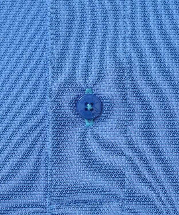 23区GOLF 【MEN】ポリエステルカノコ 半袖ポロシャツ スカイブルー系