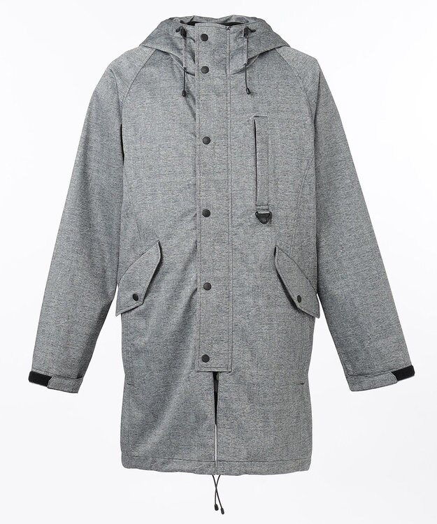 JOSEPH ABBOUD MOUNTAIN 【UNISEX】ホットピアスラブジャガードカモ コート ライトグレー系