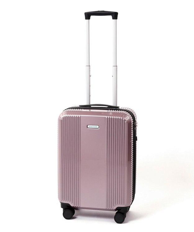 ACE BAGS & LUGGAGE World Traveler ボトムベイ スーツケース 34リットル 2~3泊 3kg 機内持ち込みサイズ キャスターストッパー 双輪キャスター 06951 ワールドトラベラー キャリーケース ピンクカーボン