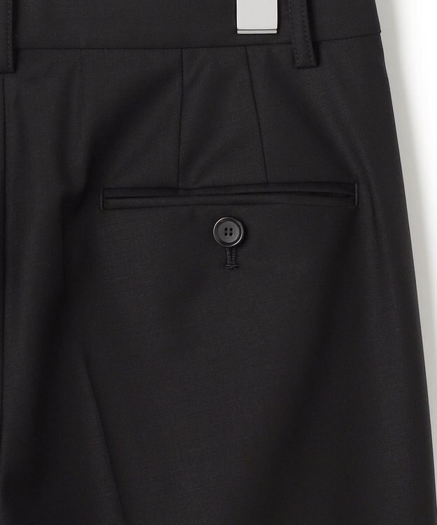 23区 L 【セットアップ着用】ファインネスウール テーパード パンツ ブラック系