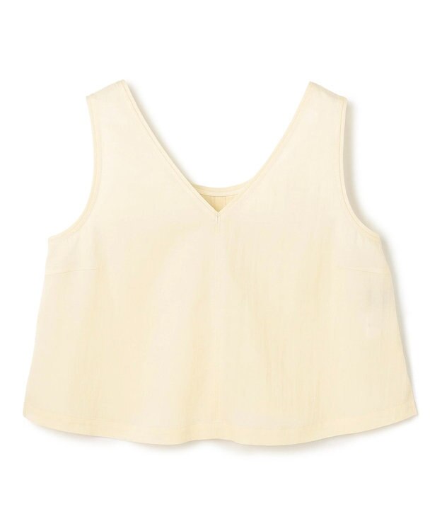 uncrave ドレープツイル Vネックトップス エクリュ