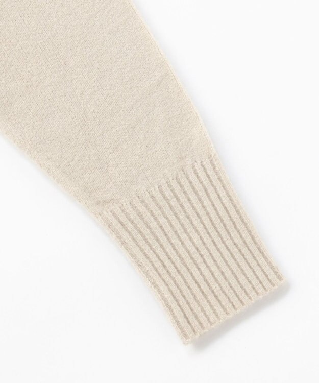 UNFILO L 【新色追加】ふわふわ クルーネックニット グレージュ