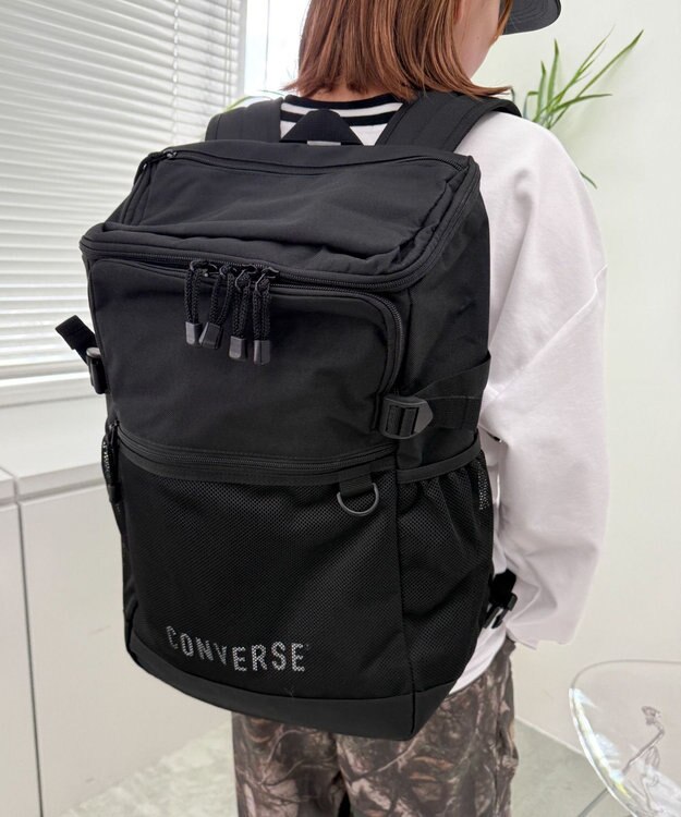 WEGO 【ユニセックス着用ITEM】CONVERSE SQUARE BIG BACK PACK ホワイト
