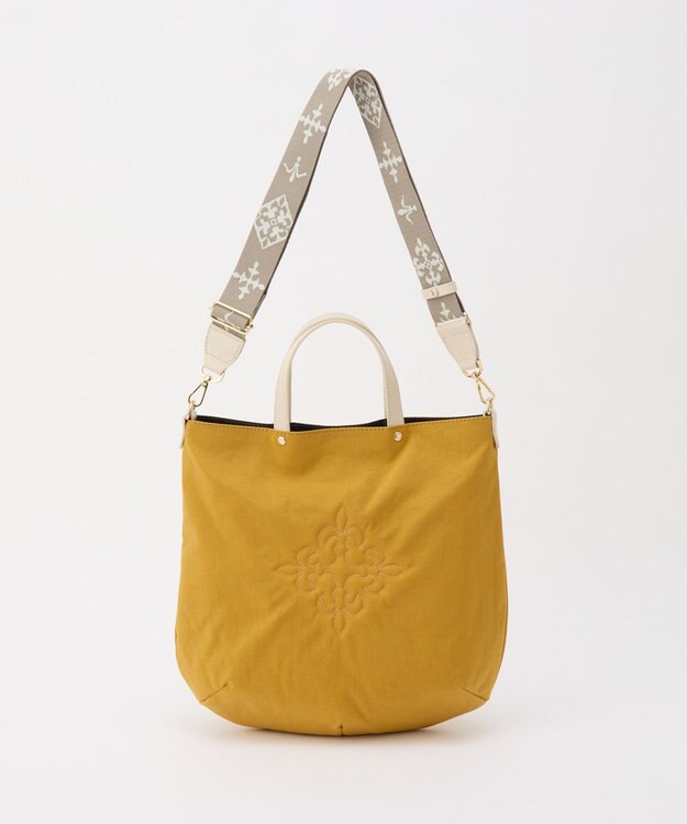 russet 《トートバッグ人気NO.1モデル》スリム2WAYトートバッグ <ナイロン>(CE-1404-WEB) Mustard