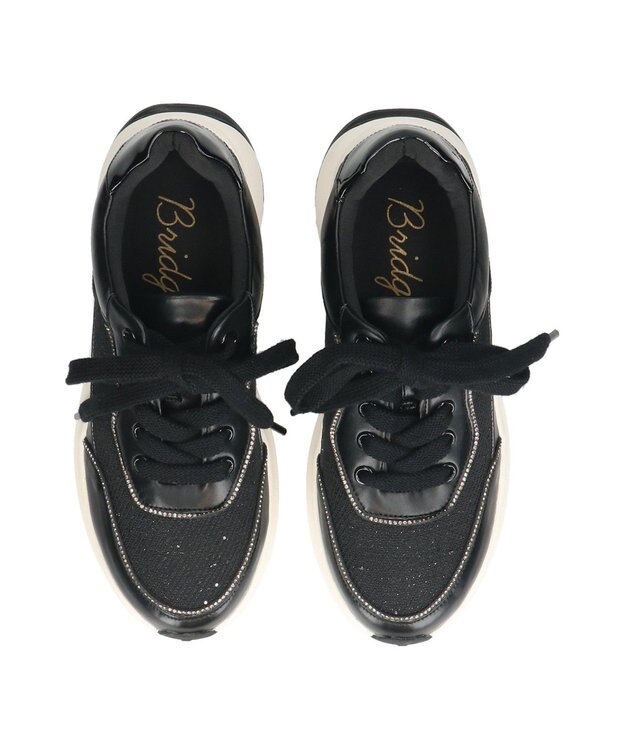 Bridget Birkin 【Bridget Birkin】ビジューレーンコンビスニーカー ブラックコンビ