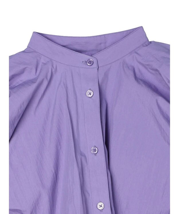 Green Parks タックデザインショート丈シャツ Purple