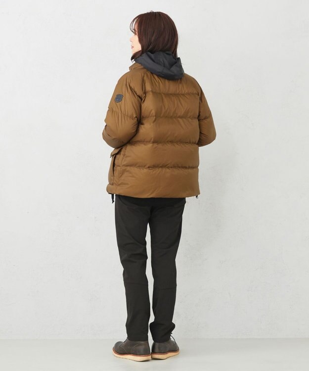 JOSEPH ABBOUD MOUNTAIN 【UNISEX】軽量/撥水  NYリップ ダウンブルゾン キャメル系