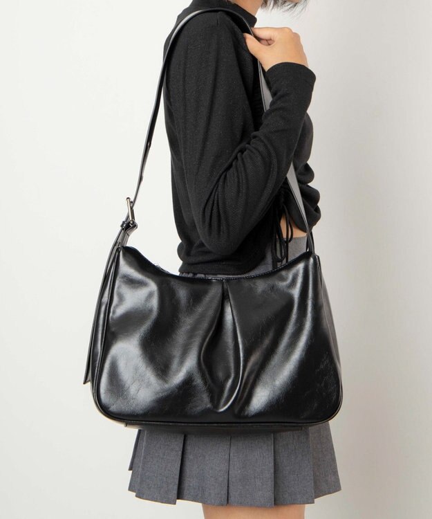 WEGO ハトメベルトワンショルダー ブラック