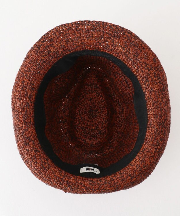 JOSEPH ABBOUD 【お洒落のアクセントに】ラフィアハット オレンジ系